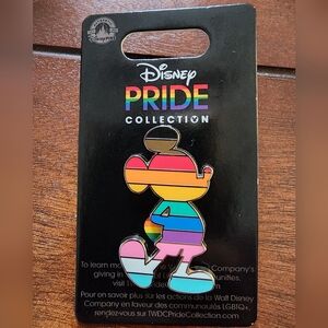 2023 Disney Parks Pride Collection MICKEY MOUSE Silhouette Rainbow Pin LGBTQUIA+
